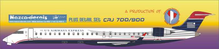 1/144 Scale Decal US Airways Express / Mesa Airways CRJ-900