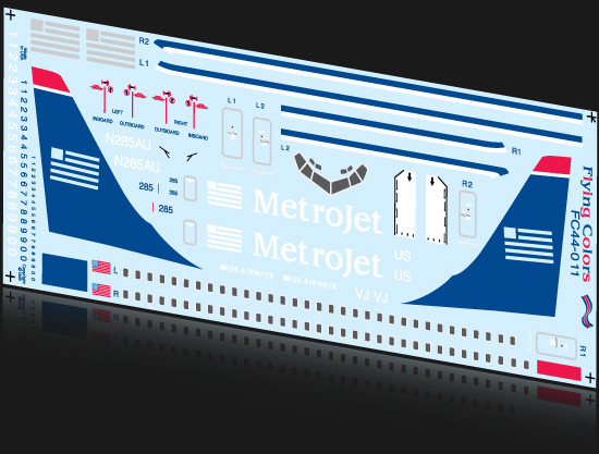 1/144 Scale Decal Metrojet 737-200