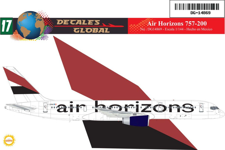 1/144 Scale Decal Air Horizons 757-200