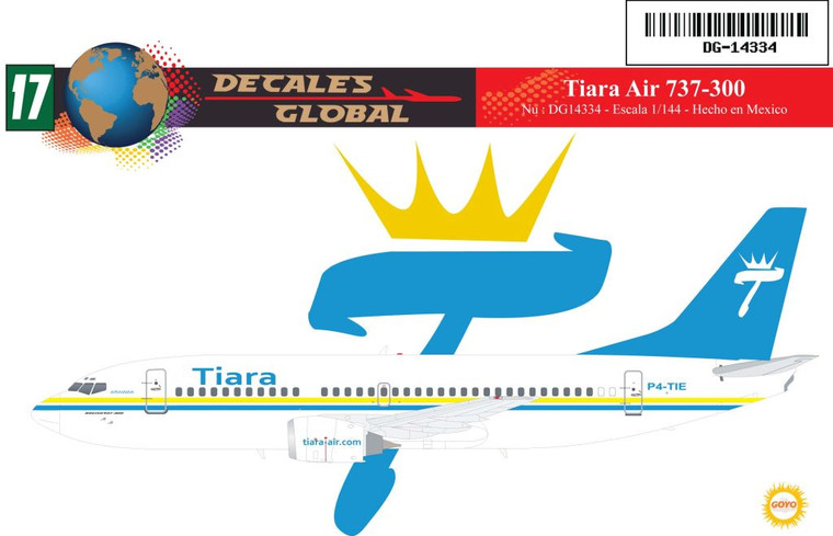 1/144 Scale Decal Tiara Air 737-300