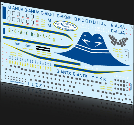 1/144 Scale Decal BOAC Stratocruiser