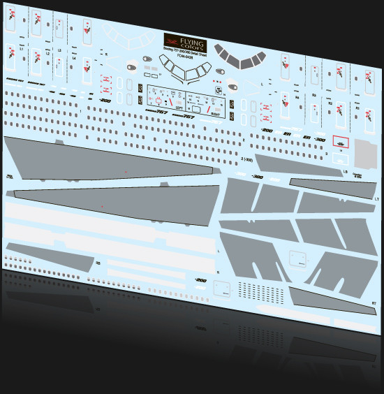 1/144 Scale Decal Detail Sheet 757-200 / 300