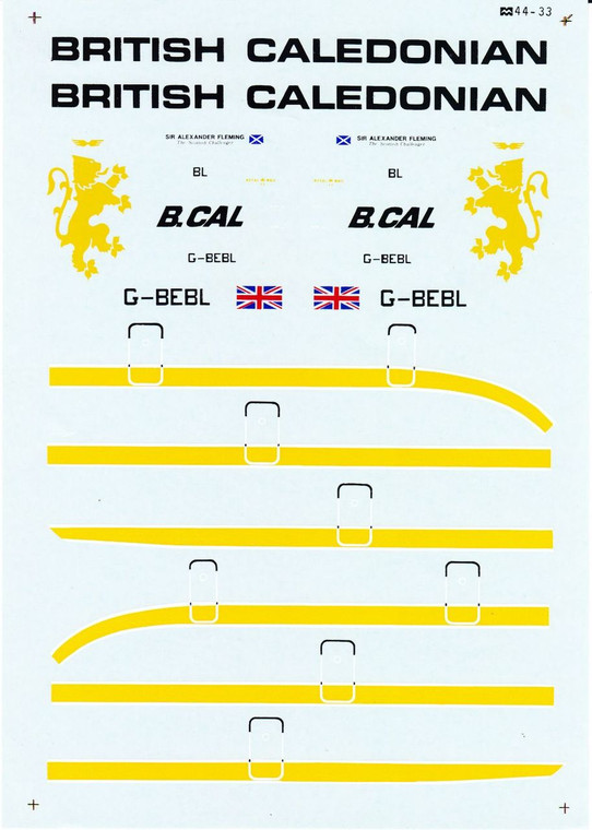 1/144 Scale Decal British Caledonian DC10-30