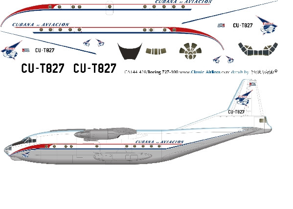 1/144 Scale Decal Cubana AN-12