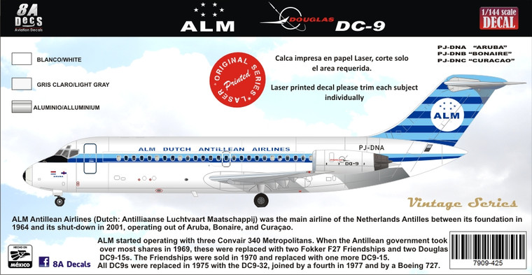 1/144 Scale Decal KLM DC9-15