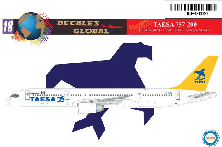 1/144 Scale Decal TAESA 757-200