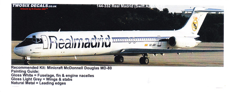 1/144 Scale Decal Real Madrid MD-82