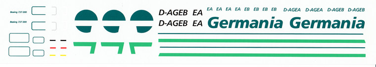 1/144 Scale Decal Germania 737-300