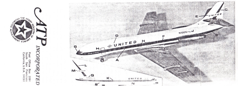 1/200 Scale Decal United Caravelle