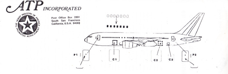 1/200 Scale Decal Windows Doors & Cockpit 767-200