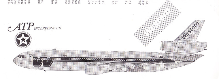 1/200 Scale Decal Western DC-10-10