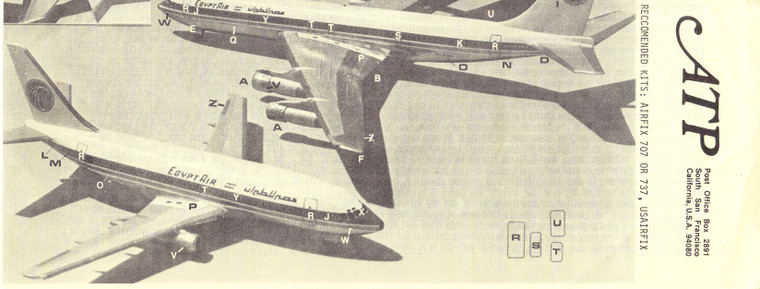 1/144 Scale Decal EgyptAir 707 / 737
