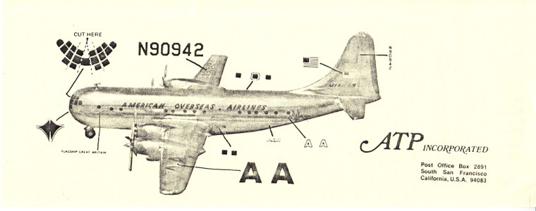 1/144 Scale Decal American Overseas Airlines Stratocruiser