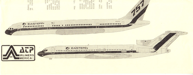 1/144 Scale Decal Eastern 727-200 / 757-200