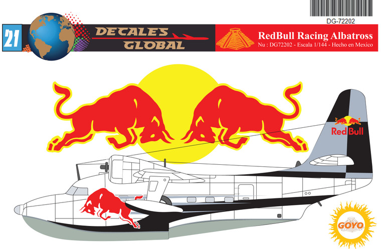 1/72 Scale Decal RedBull Racing Albatross