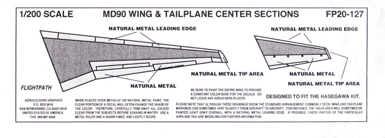 1/200 Scale Decal COROGUARD MD-90 Multiple Aircraft