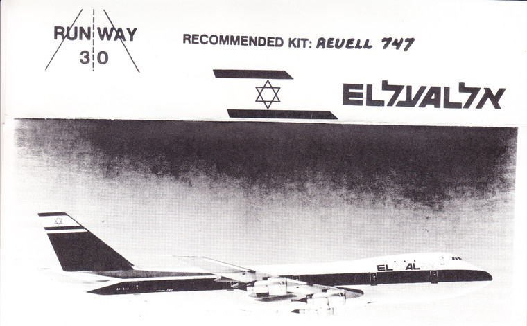 1/144 Scale Decal EL AL 747
