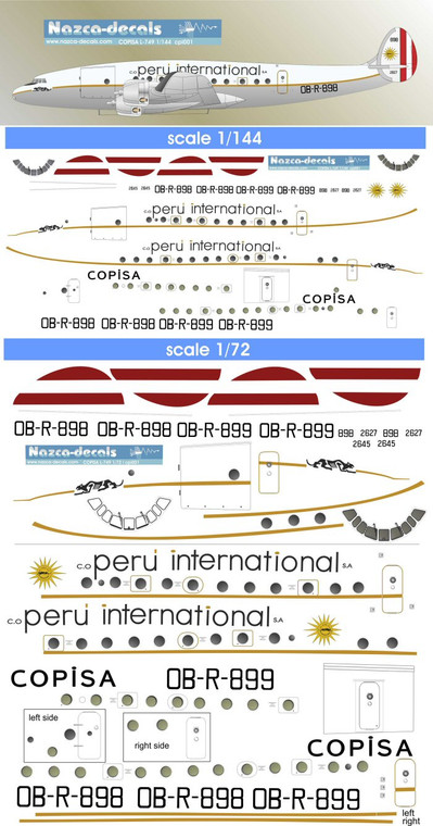1/72 Scale Decal COPISA L-749