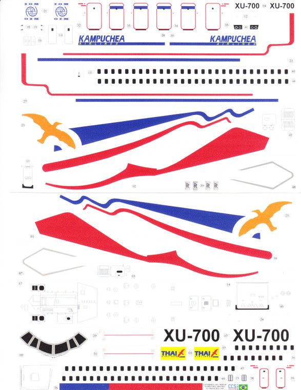 1/100 Scale Decal Kampuchea L-1011