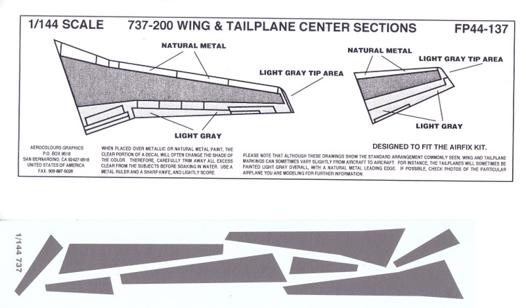 1/144 Scale Decal Coroguard 737-200