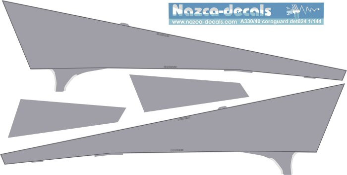 1/144 Scale Decal Coroguard A-330 / A-340
