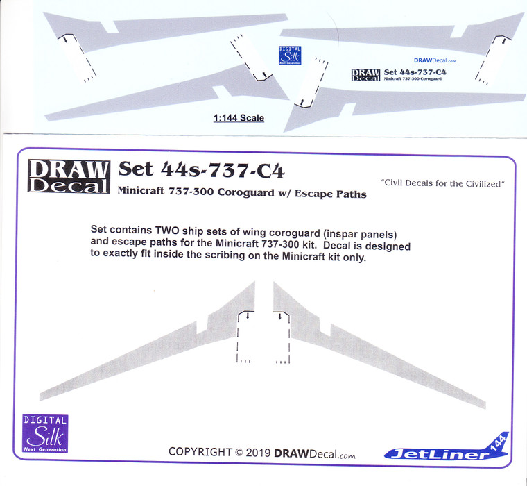1/144 Scale Decal Coroguard 737-300