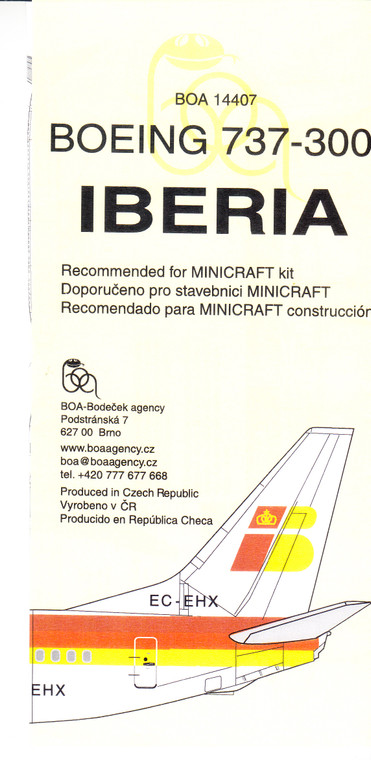 1/144 Scale Decal IBERIA 737-300