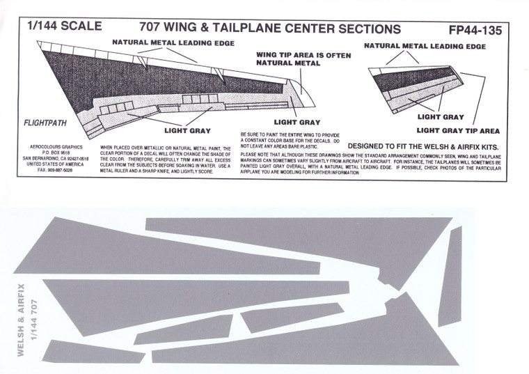1/144 Scale Decal COROGUARD 707