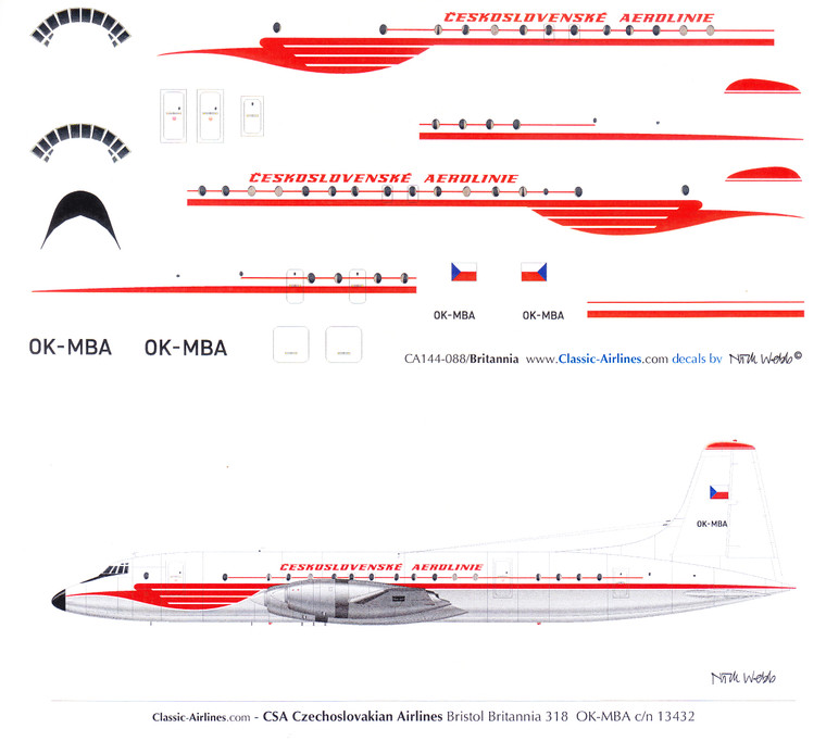 1/144 Scale Decal CSA Britannia