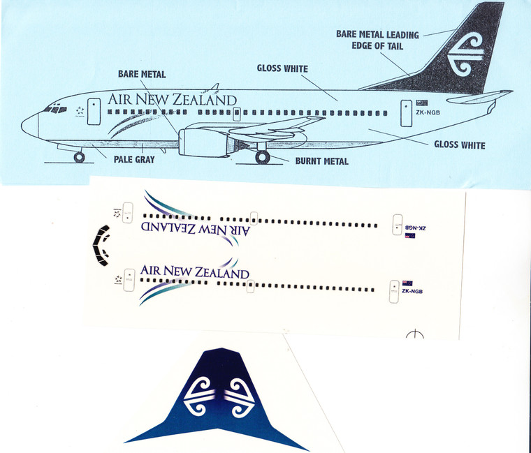1/200 Scale Decal Air New Zealand 737-300