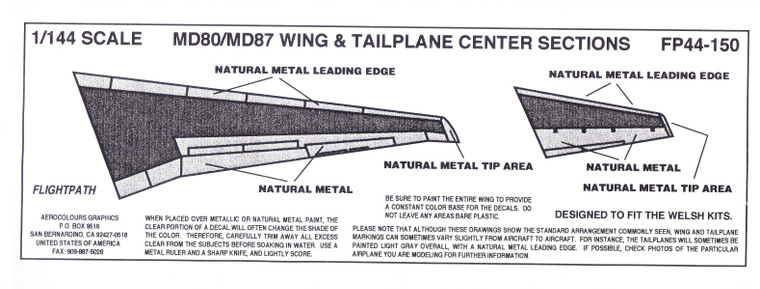 1/144 Scale Decal COROGUARD MD-80 / MD-87