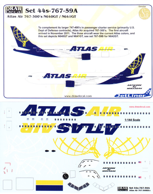 1/144 Scale Decal Atlas Air 767-300F