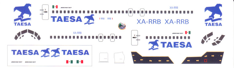 1/144 Scale Decal Taesa 727-100