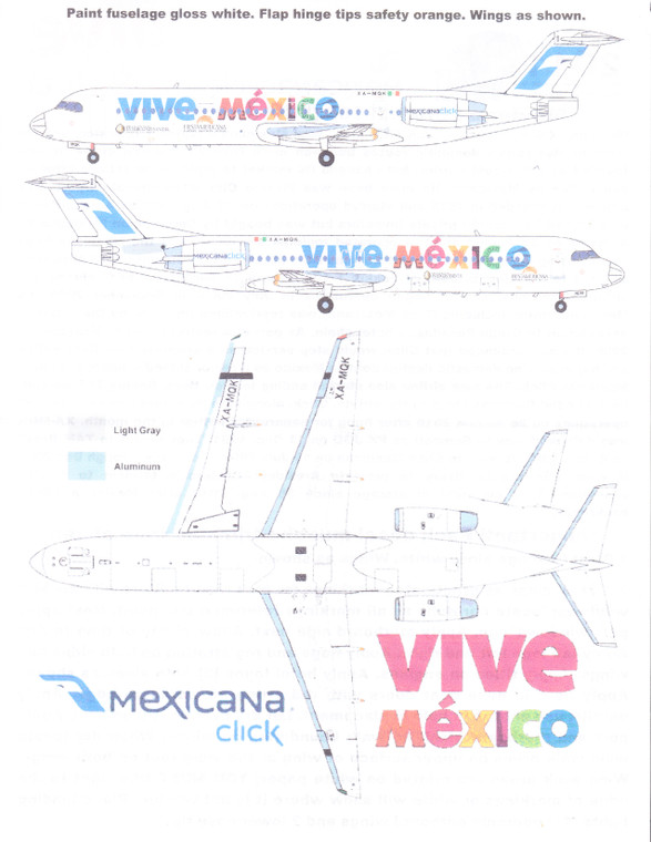 1/144 Scale Decal Mexicana Click F-100 2009