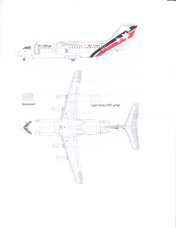 1/144 Scale Decal Tristar BAe 146-200 1996