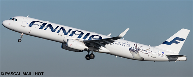 1/144 Scale Decal Finnair A-321 Holiday Reindeer Livery