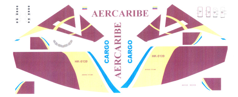 1/144 Scale Decal AerCaribe Cargo 737-400SF