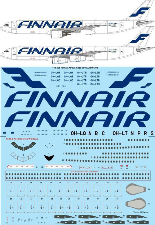 FINNAIR Airbus A330-300 1:400 スケール www.JetCollector.com: PHOENIX FINNAIR A330-300 OH-LTT 1:400 Scale