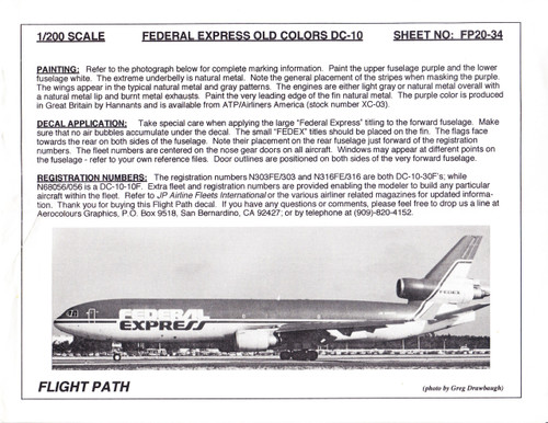FedEx DC-10 1/200スケールモデル FedEx DC-10 1/200スケールモデル