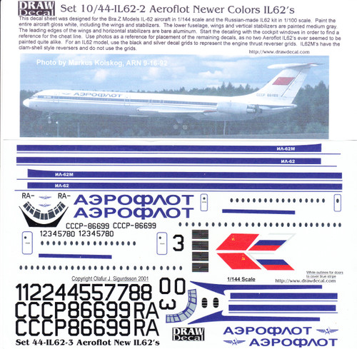 Décalcomanies BSmodelle 1/48 Antonov An-2M Aeroflot - Résine - Pour Maquette MI-24/35
