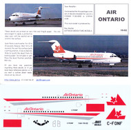 1/144 Scale Decal AirOntario F-28