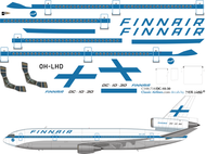 1/100 Scale Decal Finnair DC10-30