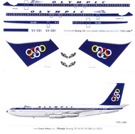 1/144 Scale Decal Olympic Airways B-720