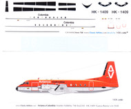 1/144 Scale Decal Avianca HS 748