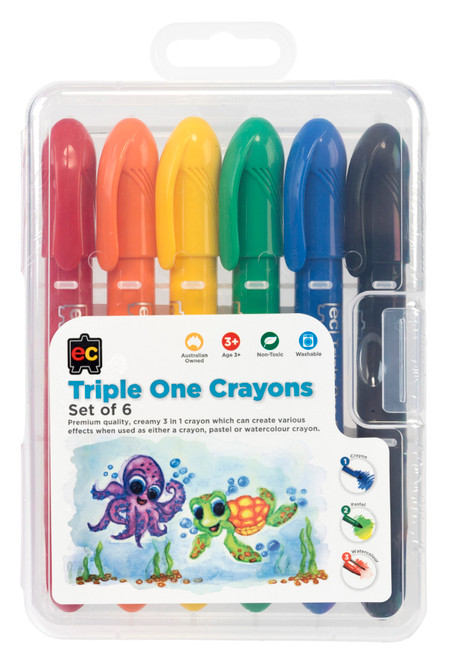 Crayons - Triple One - set of 6