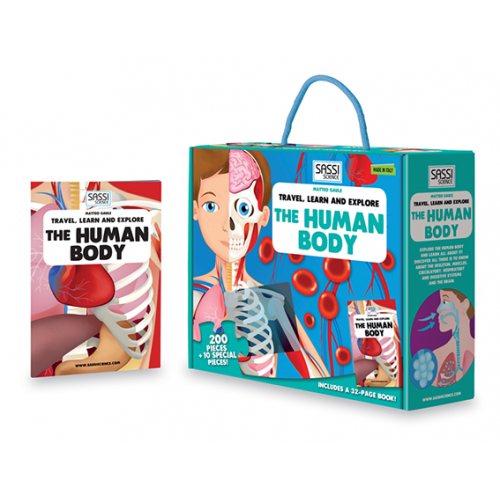 Travel Learn & Explore Puzzle & Book Set - The Body