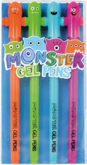Monster Gel Pens - set of 4