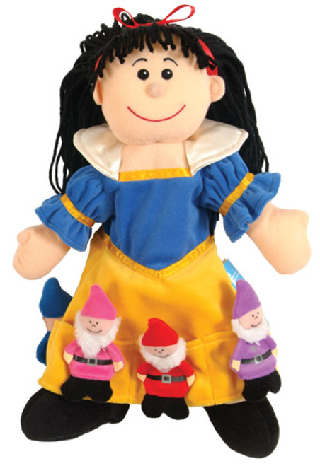 Snow White hand puppet and finger puppet set