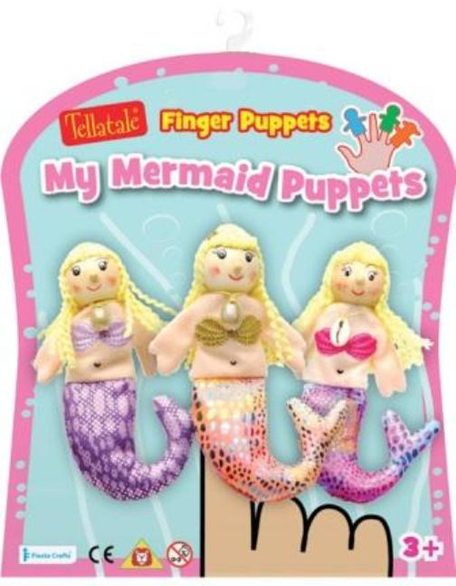 Mermaid finger puppet set