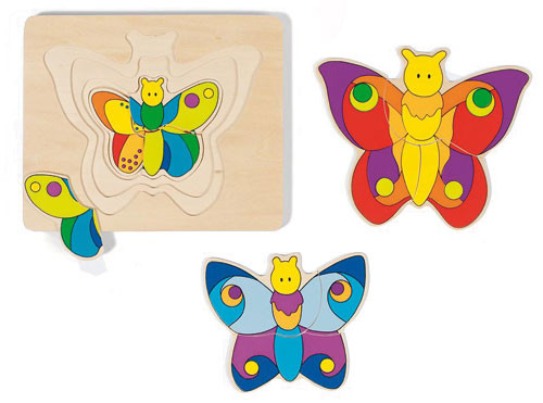 4 Layer Butterfly Puzzle